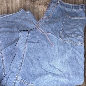 Maurices Light Blue Denim Pants XL LONG